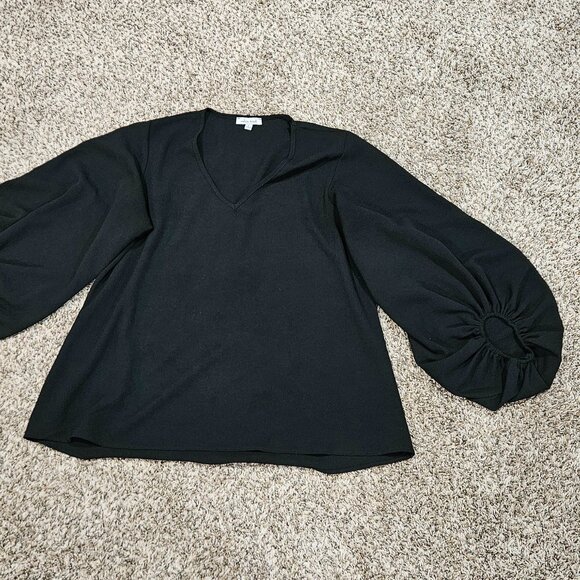 Ladies White Birch Bubble Sleeve Top - L - Picture 4 of 7